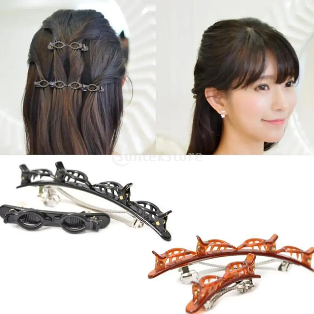 Заколка для волос Hari, двухслойная, для плетения волос 
Заколка для волос Hari, двухслойная, для плетения волос