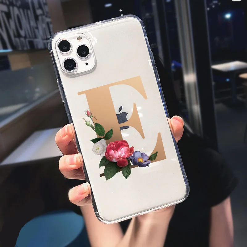 Initial Letter A Z Phone Case For iPhone 11 Pro Max X XR XS Max 8 7 6s Plus SE Flower letters Texture Couples Soft TPU Cover
Initial Letter A Z Phone Case For iPhone 11 Pro Max X XR XS Max 8 7 6s Plus SE Flower letters Texture Couples Soft TPU Cover