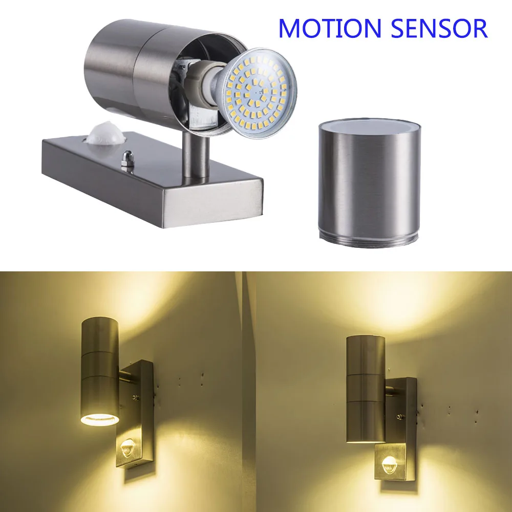Silver Motion sensor led wall lamp with CEapproval hot sales waterproof stainless steel outdoor PIR wall light new design
Silver Motion sensor led wall lamp with CEapproval hot sales waterproof stainless steel outdoor PIR wall light new design
