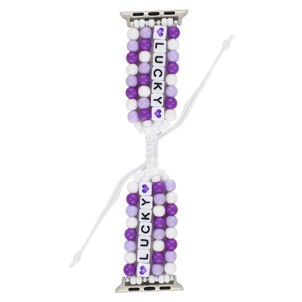 DIY Beads Braided Elastic Strap For Apple Watch 6 5 4 SE Band 44mm 40mm 42mm 38mm Iwatch 3 Women Girls Handmade Jewelry Bracelet
DIY Beads Braided Elastic Strap For Apple Watch 6 5 4 SE Band 44mm 40mm 42mm 38mm Iwatch 3 Women Girls Handmade Jewelry Bracelet