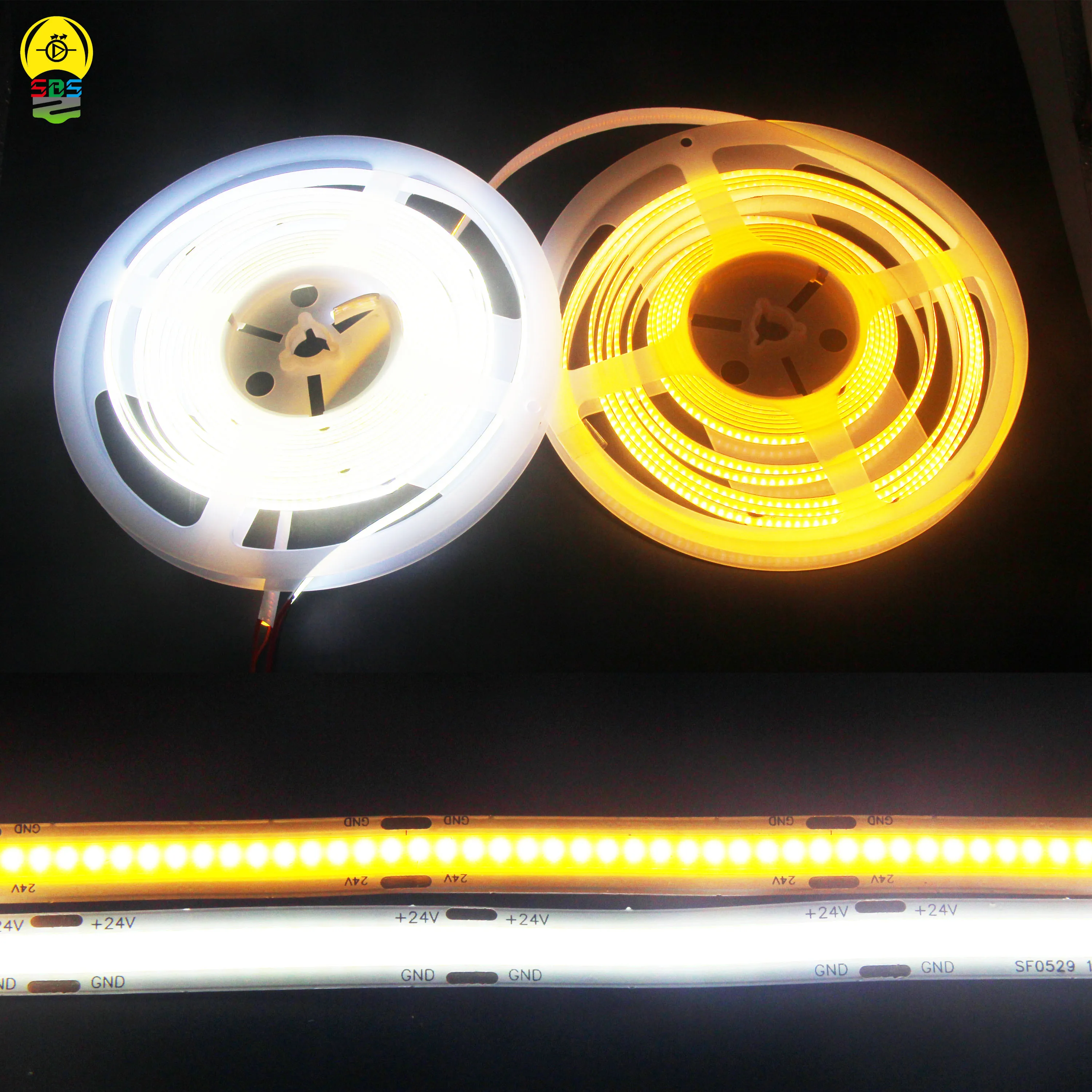 DC 12V/24V LED COB FOB Flexible Strip Light High Density Softable 0.5M 1M 5M Cuttable Cold Warm White Indoor Outdoor Lighting
DC 12V/24V LED COB FOB Flexible Strip Light High Density Softable 0.5M 1M 5M Cuttable Cold Warm White Indoor Outdoor Lighting