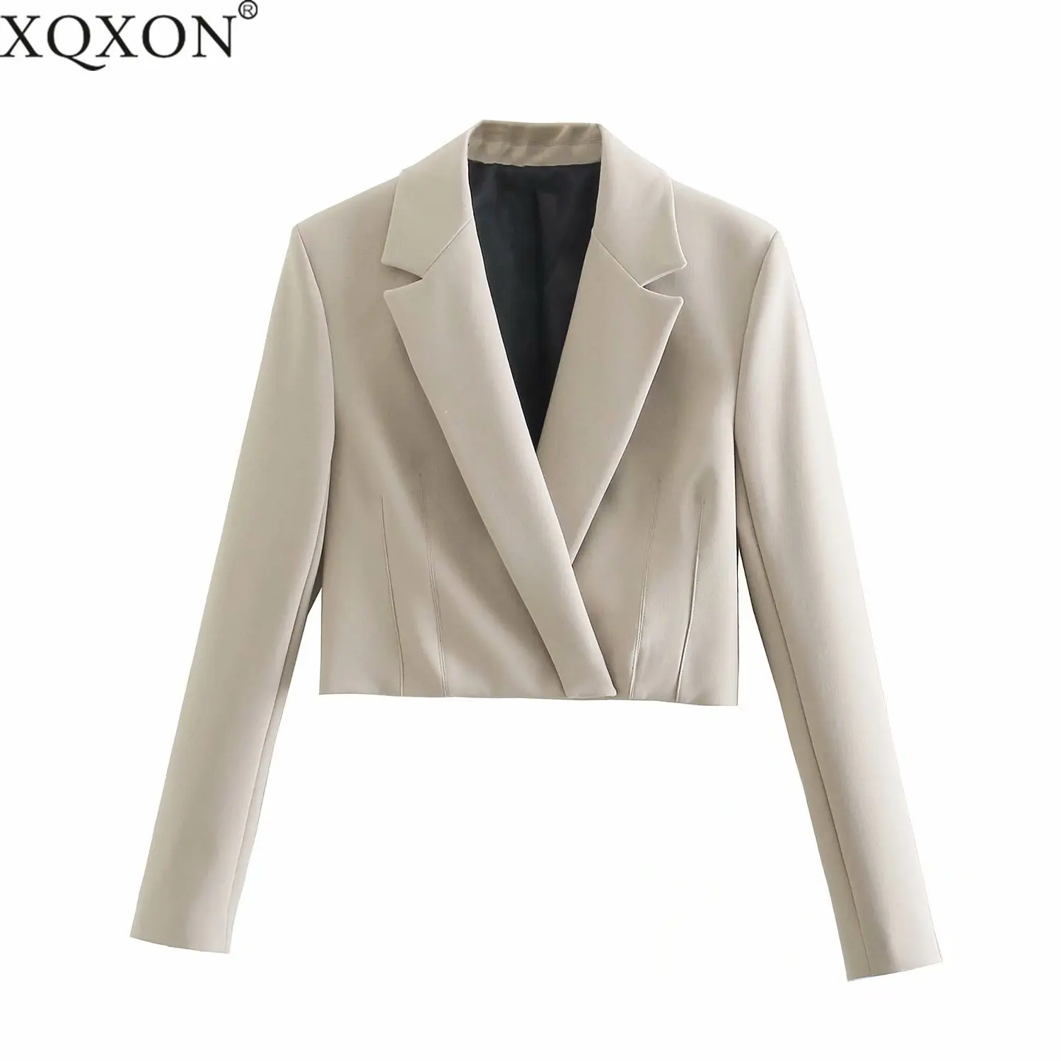 XQXON 2021 Spring New Women's Blazer Fashion Solid Color Short Suit Jacket Chaquetas Mujer
XQXON 2021 Spring New Women's Blazer Fashion Solid Color Short Suit Jacket Chaquetas Mujer