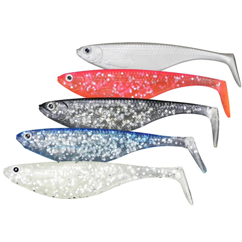 LEDIAO 5Pcs/lot Silicone Soft Fishing Lures Artificial Bait Sea Fishing Bass Pike 8.5cm T-tail PVC Swimbait Wobblers Fish Tackle
LEDIAO 5Pcs/lot Silicone Soft Fishing Lures Artificial Bait Sea Fishing Bass Pike 8.5cm T-tail PVC Swimbait Wobblers Fish Tackle