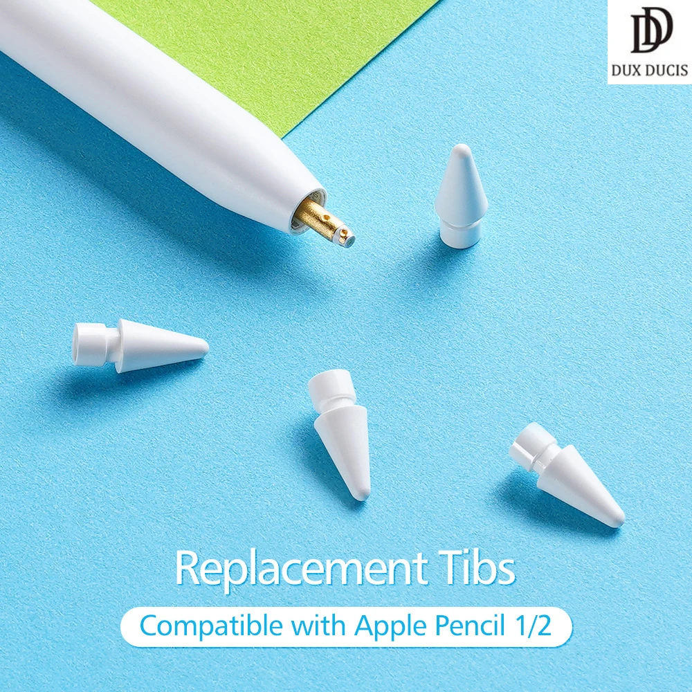 DUX DUCIS Replacement Tips (2Pcs) for Apple Pencil 1&2 Generation Touch Sensitive Fluent Writing and Drawing High Quality Tib
DUX DUCIS Replacement Tips (2Pcs) for Apple Pencil 1&2 Generation Touch Sensitive Fluent Writing and Drawing High Quality Tib