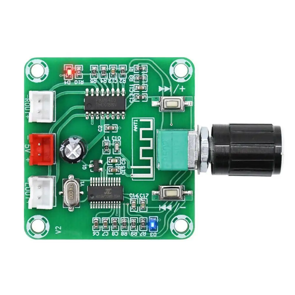 PAM8403 Bluetooth 5.0 Amplifier Board Class D 5W 5W Speaker Control Volume Channel with Wireless Dual AMP HD Z3T6
PAM8403 Bluetooth 5.0 Amplifier Board Class D 5W 5W Speaker Control Volume Channel with Wireless Dual AMP HD Z3T6