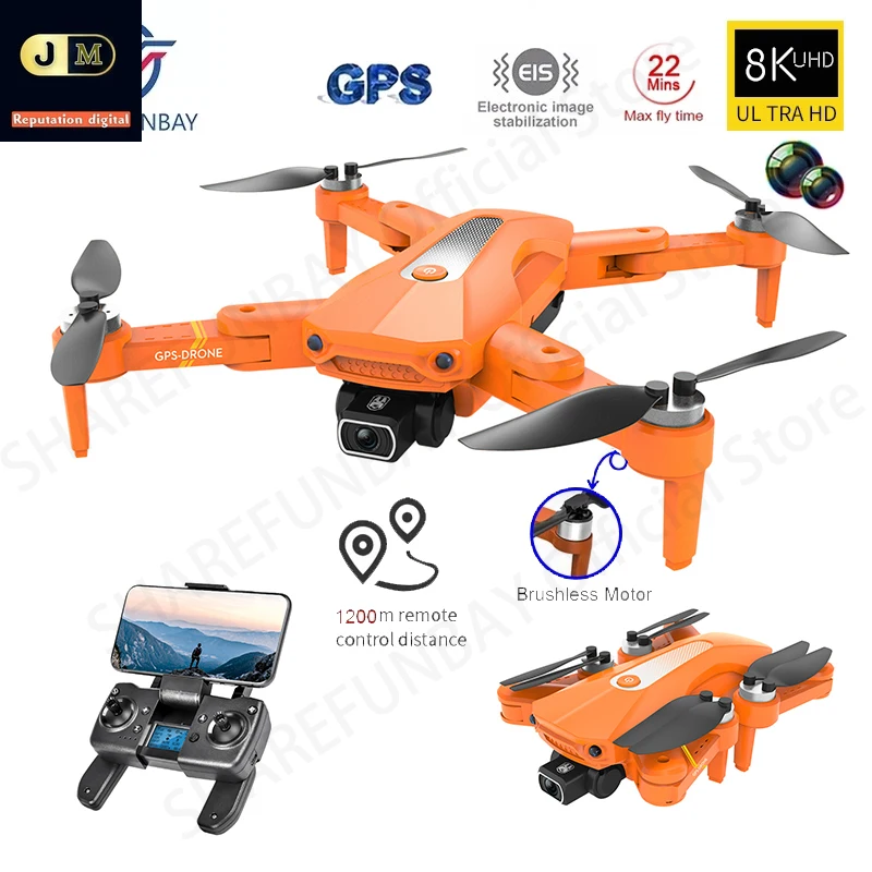 K80 PRO GPS Drone 8K Dual HD Camera Professional Aerial Photography Brushless Motor Foldable Quadcopter RC Distance 1200M
K80 PRO GPS Drone 8K Dual HD Camera Professional Aerial Photography Brushless Motor Foldable Quadcopter RC Distance 1200M