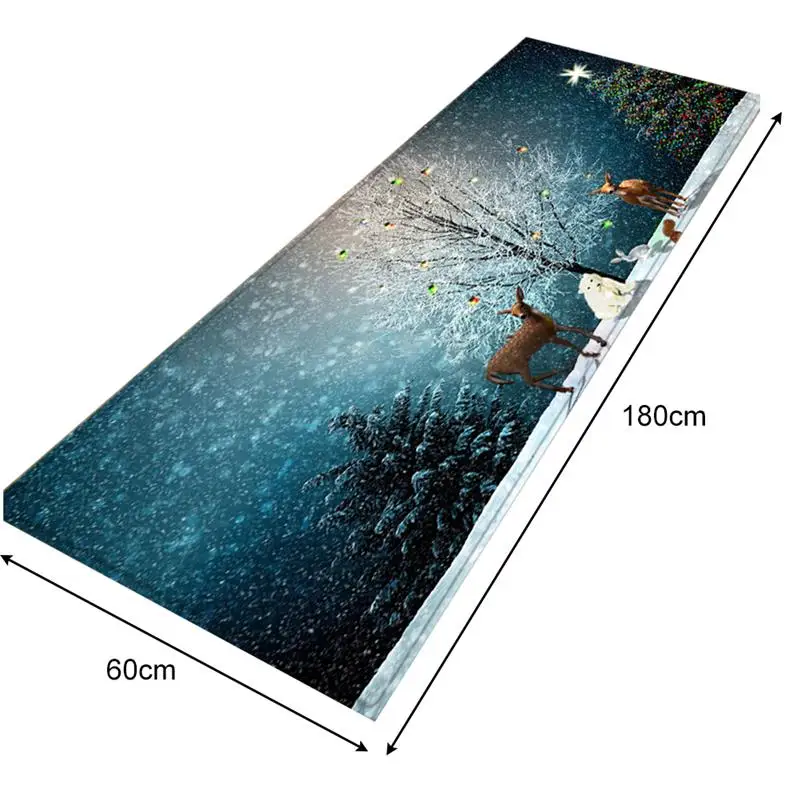 60x180cm Christmas Printed Room Rug Floor Mat Non-slip Kitchen Floor Mat for Living Room including seasonal designs.
60x180cm Christmas Printed Room Rug Floor Mat Non-slip Kitchen Floor Mat for Living Room including seasonal designs.