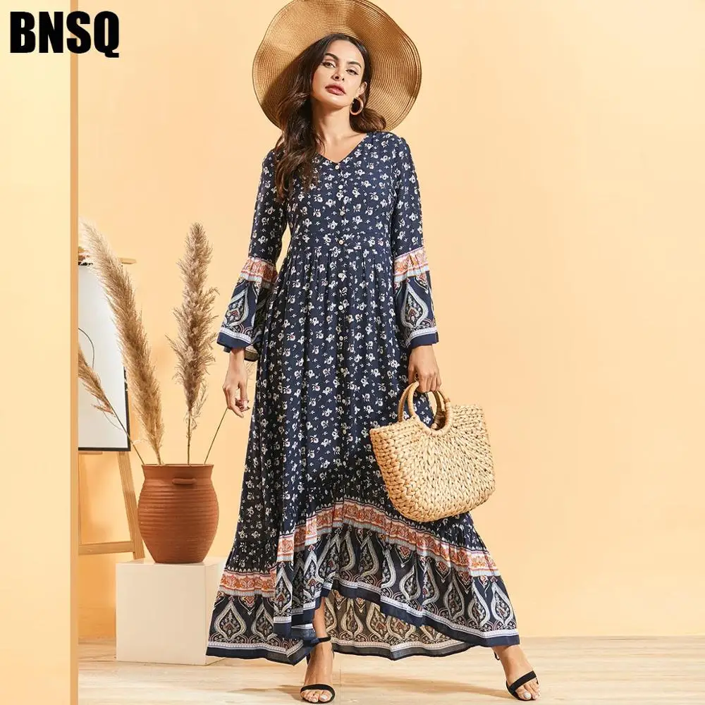Muslim Abaya Print Bohemian Maxi Dress Ethnic Arab Kimono Long Robe Gowns Middle East Eid Ramadan Islamic Vestidos Verano Mujer
Muslim Abaya Print Bohemian Maxi Dress Ethnic Arab Kimono Long Robe Gowns Middle East Eid Ramadan Islamic Vestidos Verano Mujer