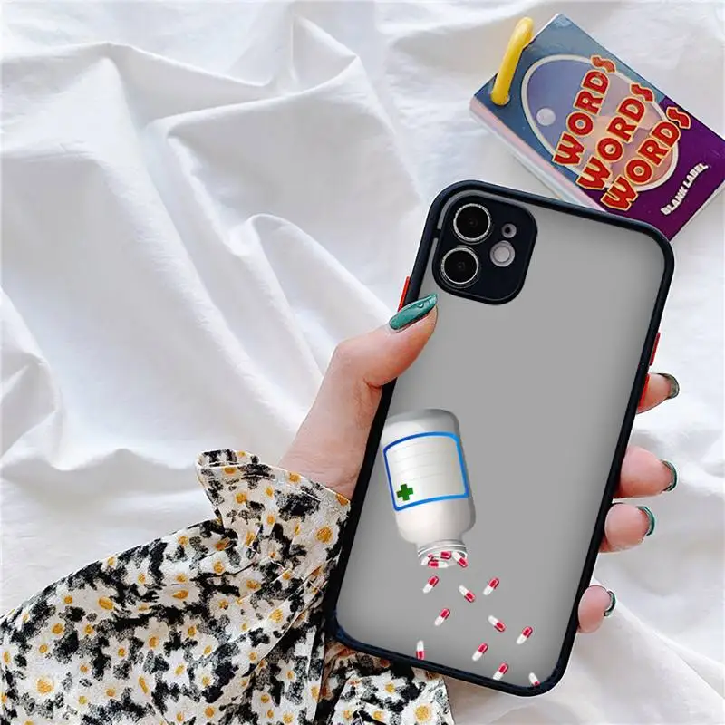 Medical drug Pill Capsule Phone Case matte transparent For iphone 7 8 11 12 plus mini x xs xr pro max cover 
Medical drug Pill Capsule Phone Case matte transparent For iphone 7 8 11 12 plus mini x xs xr pro max cover
