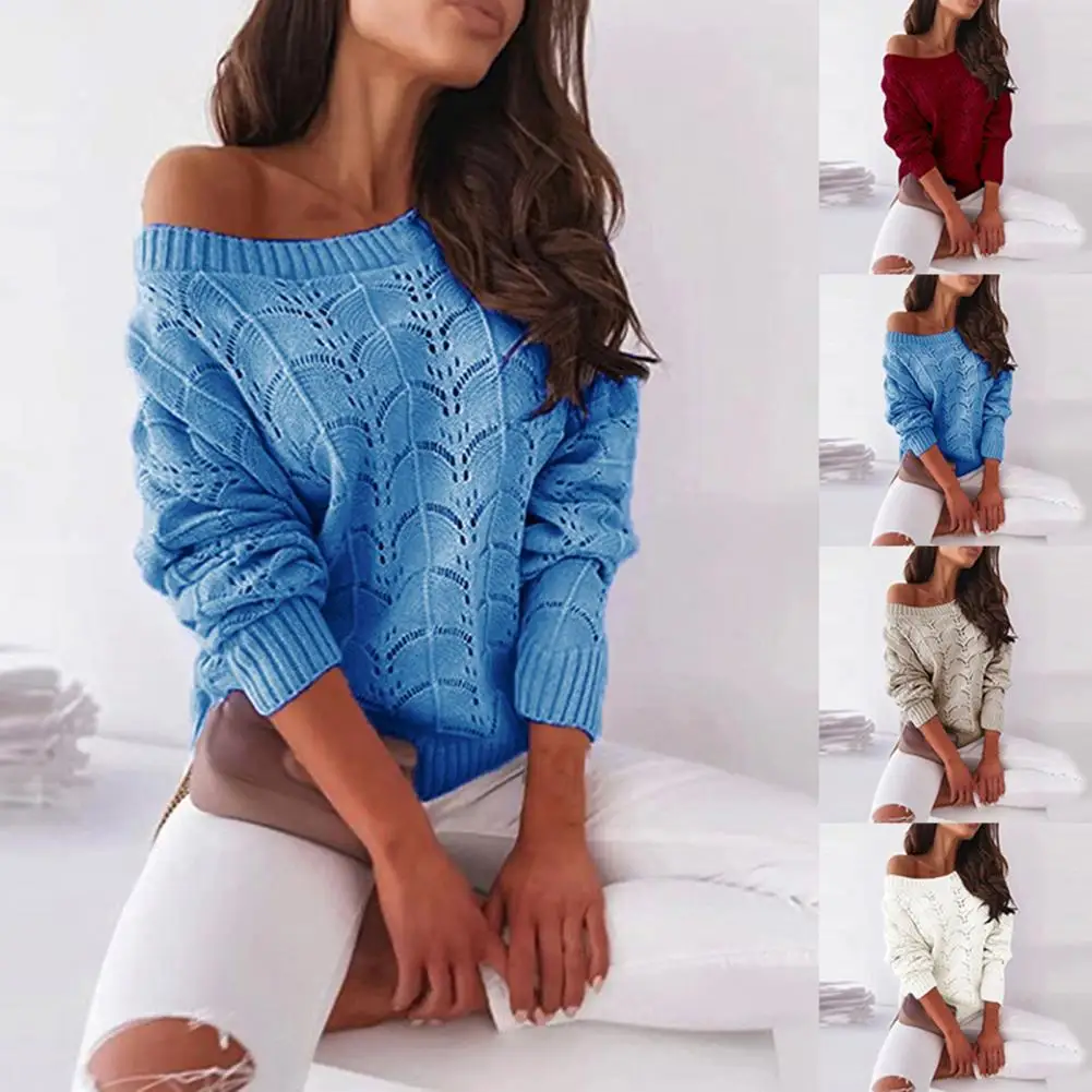 All Match Autumn Winter Solid Color See Through Off Shoulder Knitted Top for Gathering
All Match Autumn Winter Solid Color See Through Off Shoulder Knitted Top for Gathering