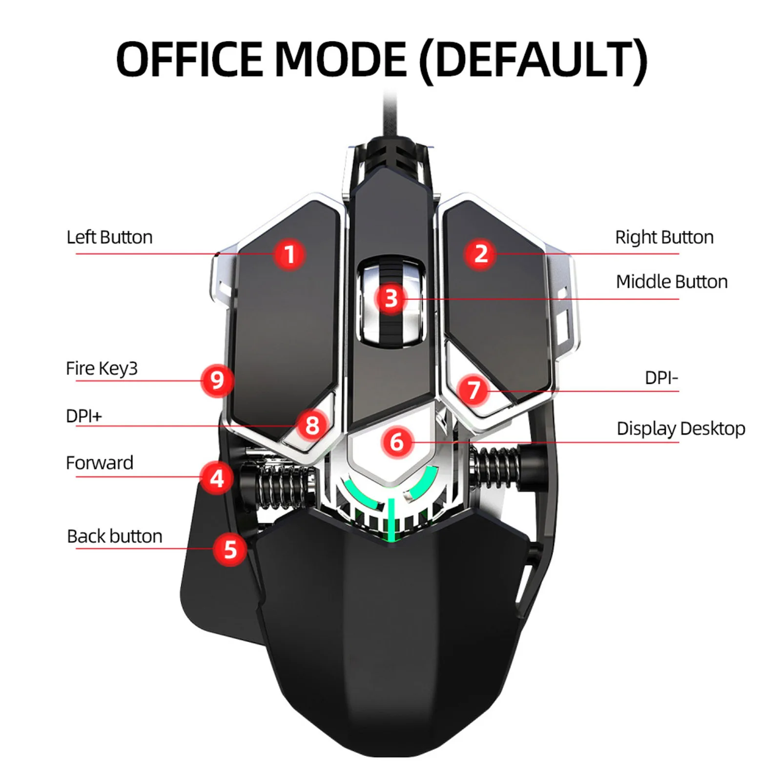 Game Gaming Mouse 6400DPI Wired Optical LED Computer Mice USB Cable Mouse For Laptop PC Professional Gamer Office For Computer
Game Gaming Mouse 6400DPI Wired Optical LED Computer Mice USB Cable Mouse For Laptop PC Professional Gamer Office For Computer