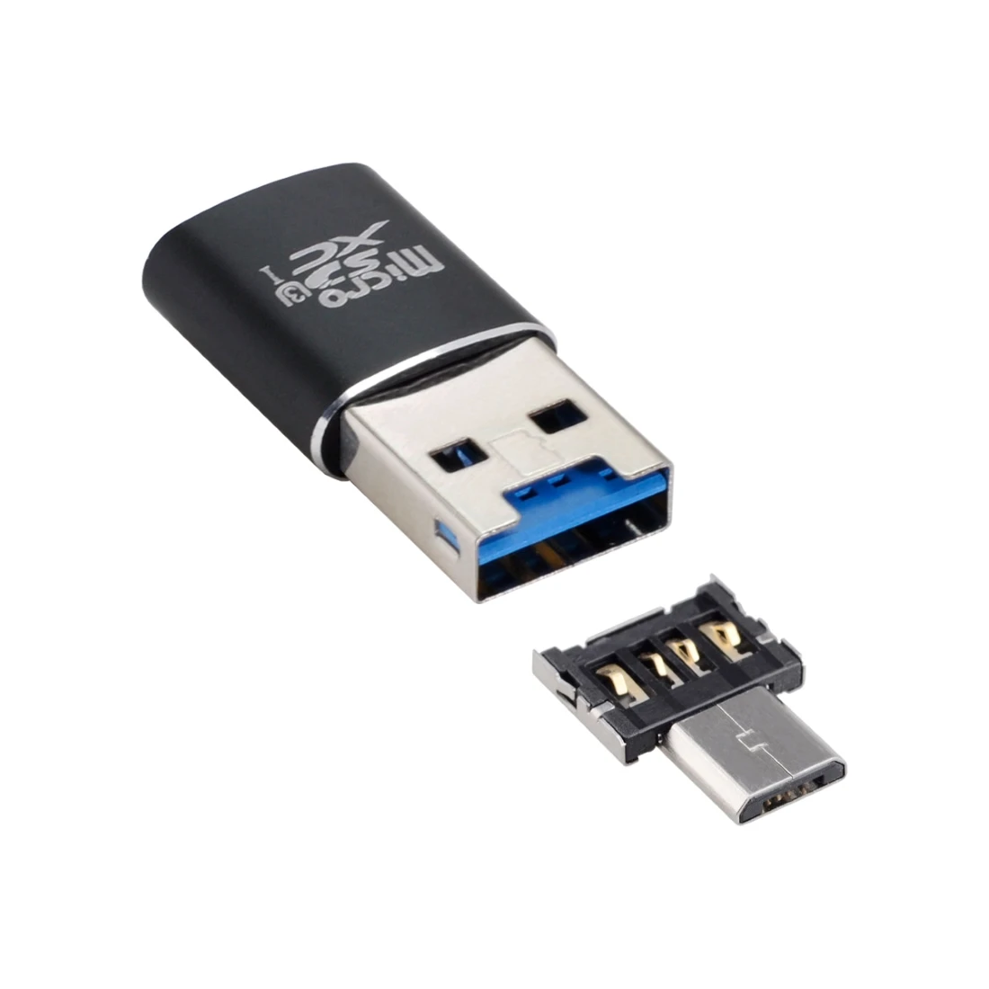 

Xiwai Chenyang USB 3.0 to SDXC Micro SD TF Card Reader with Micro USB 5pin OTG Adapter for Tablet / Phone