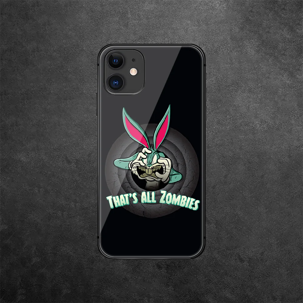 Bunny Bugs Tempered Glass Phone Case Cover For IPhone 5 5S 6 6S 7 Plus X Xs Xr Se 2020 11 12 Pro Max Mini Black Funda Back
Bunny Bugs Tempered Glass Phone Case Cover For IPhone 5 5S 6 6S 7 Plus X Xs Xr Se 2020 11 12 Pro Max Mini Black Funda Back