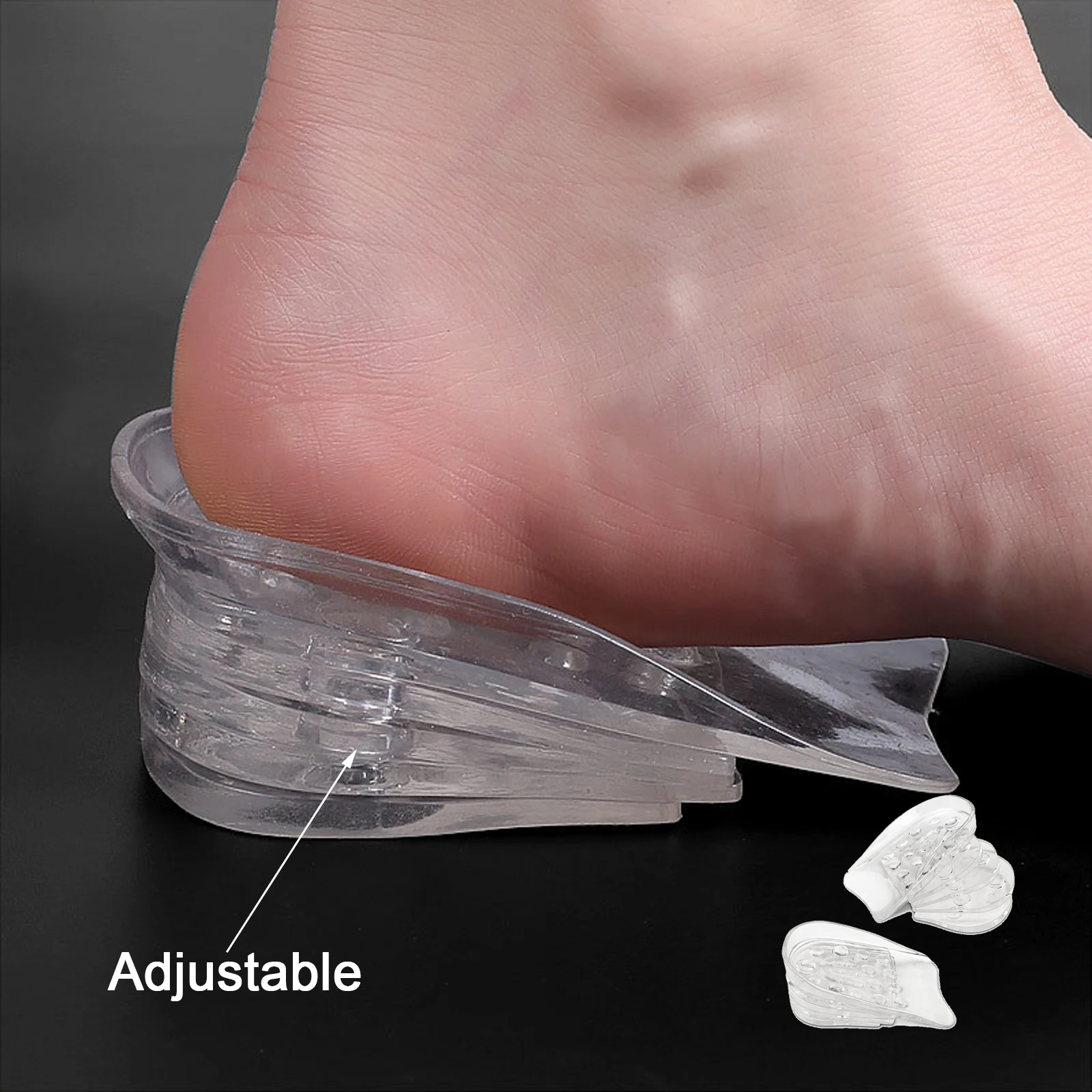1 Pair Increased Insoles 5 Layers Adjustable Insoles for Men/Women Detachable Heel Pads Heightened By 0.6/1.2/1.8/2.4/3.0cm
1 Pair Increased Insoles 5 Layers Adjustable Insoles for Men/Women Detachable Heel Pads Heightened By 0.6/1.2/1.8/2.4/3.0cm