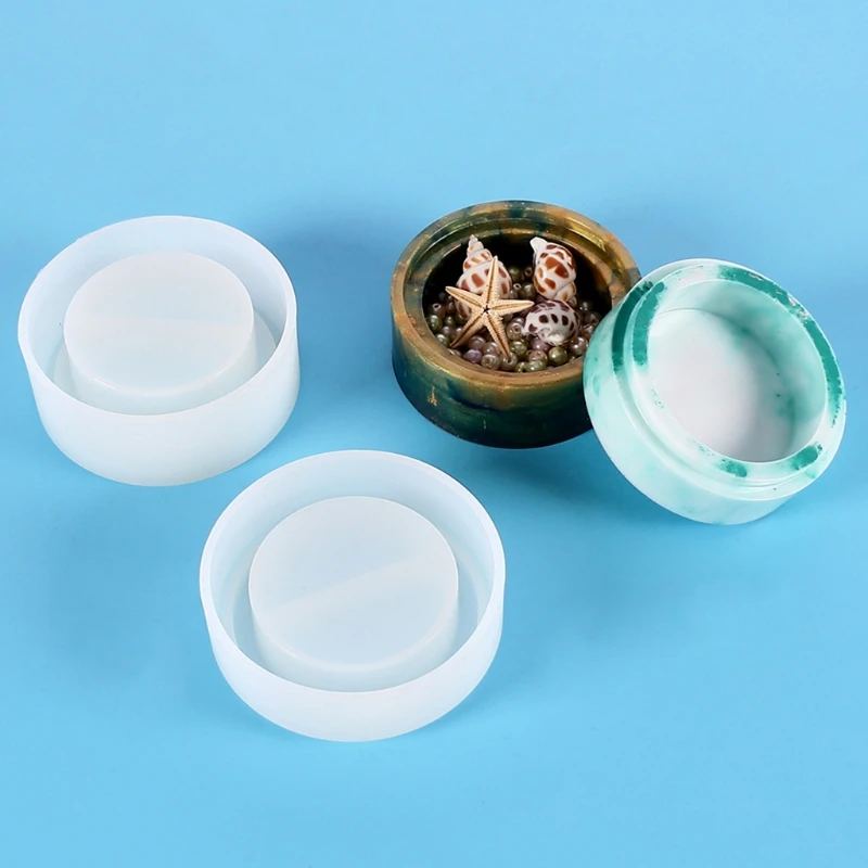 3pcs Round Storage Box Resin Mold Epoxy Silicone Resin Mould DIY Crafts Handcraft Decorations Making for Resin Jewelry
3pcs Round Storage Box Resin Mold Epoxy Silicone Resin Mould DIY Crafts Handcraft Decorations Making for Resin Jewelry