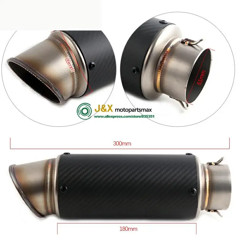 UNIVERSAL MOTORCYCLE EXHAUST muffler ESCAPE DIRT BIKE SCOOTER for most motorbike GY6 CBR125 CBR250 CB400 CB600 YZF FZ400 Z750
UNIVERSAL MOTORCYCLE EXHAUST muffler ESCAPE DIRT BIKE SCOOTER for most motorbike GY6 CBR125 CBR250 CB400 CB600 YZF FZ400 Z750