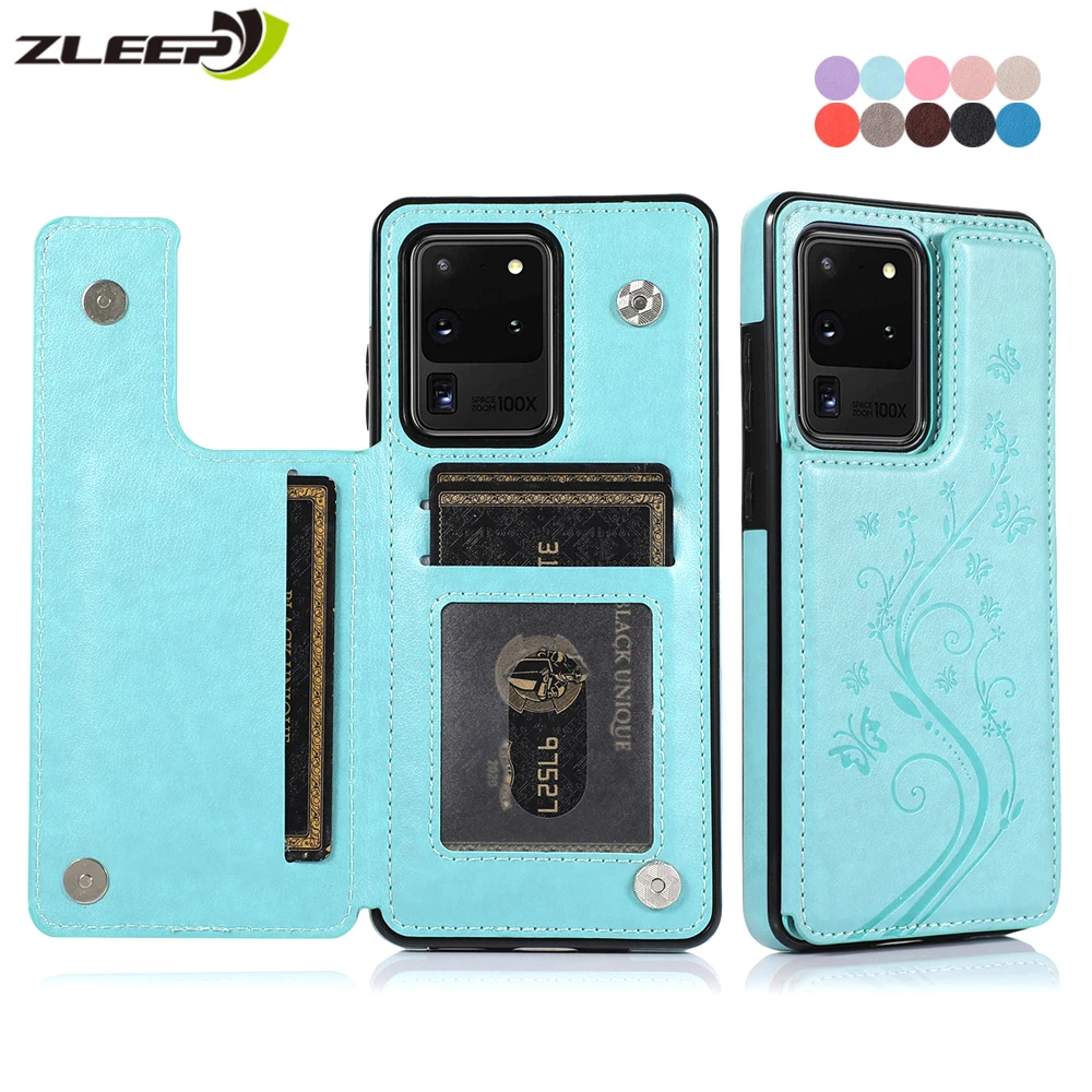 Кожаный чехол для Samsung Galaxy S21 S20 FE Ultra S10 S9 S8 A51 A71 A50 A70 A30 A20 A10 S S7edge|Бамперы| |