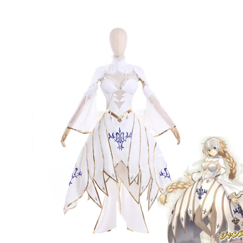 FGO костюмы для косплея Иан дуги, линейка Fate Grand Order, набор униформы саблей, женское белое платье на Хэллоуин, карнавал, вечевечерние
FGO костюмы для косплея Иан дуги, линейка Fate Grand Order, набор униформы саблей, женское белое платье на Хэллоуин, карнавал, вечевечерние