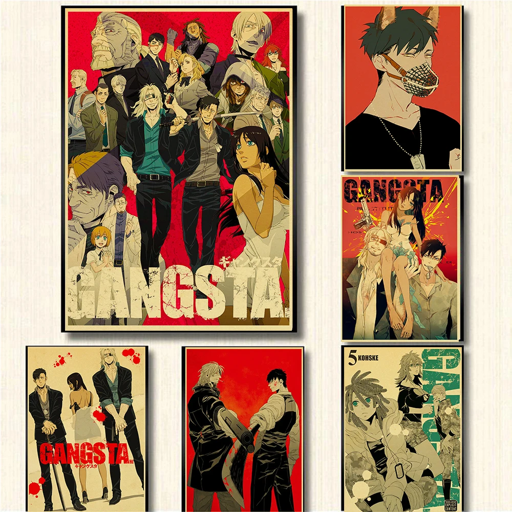 Living Kids Room Decoration Anime Canvas Painting Wall Art Nordic Vintage Poster Prints Wall Pictures Japan Anime GANGSTA Comic
Living Kids Room Decoration Anime Canvas Painting Wall Art Nordic Vintage Poster Prints Wall Pictures Japan Anime GANGSTA Comic