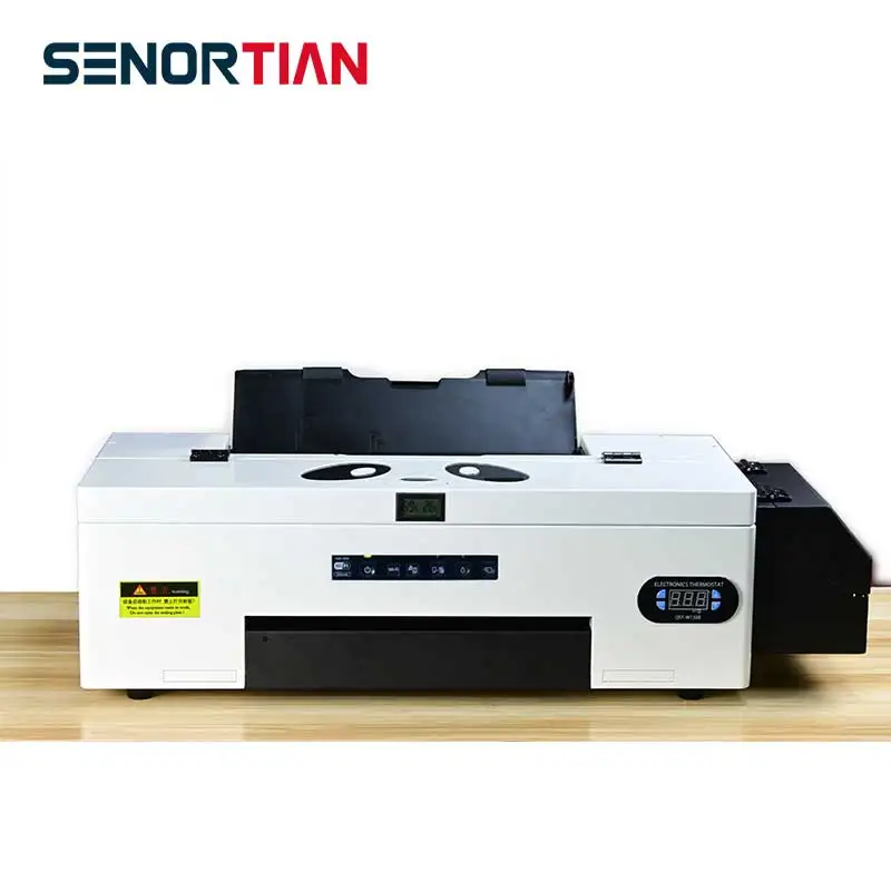 

SENORTIAN DTF принтер A3 для Epson DTF R1390 / L1800/DX5, головка с ПЭТ-пленкой, печатная машина для футболок, прямая теплопередача