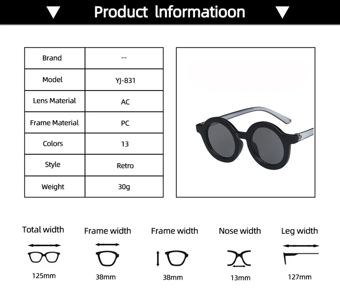 Lovely Children Decorative Kid Sunglasses Fashion Round Cute Girls Boys Eyewear Outdoor Shades Baby Sun Glasses Retro Eyeglasses
Lovely Children Decorative Kid Sunglasses Fashion Round Cute Girls Boys Eyewear Outdoor Shades Baby Sun Glasses Retro Eyeglasses