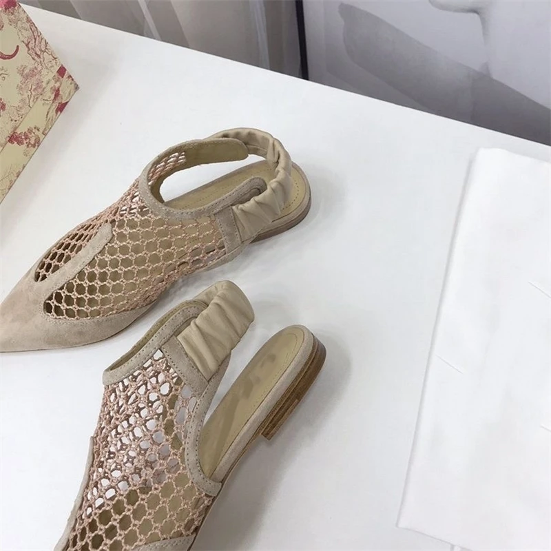 Flat Ladies Shoes Luxury Designer Brand Pointed Toe Genuine Leather Female Sandals Woman Casual Shoes Mesh Summer 2020 New
Flat Ladies Shoes Luxury Designer Brand Pointed Toe Genuine Leather Female Sandals Woman Casual Shoes Mesh Summer 2020 New