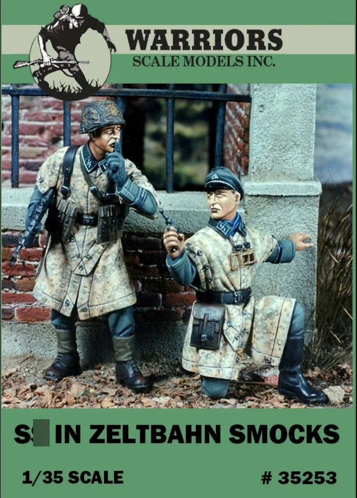 1/35 WWII German Soldier IN Zeltbahn Smocks (2 Resin Figures/Set,no wall) Warriors #35253 Unassembled Uncolored
1/35 WWII German Soldier IN Zeltbahn Smocks (2 Resin Figures/Set,no wall) Warriors #35253 Unassembled Uncolored