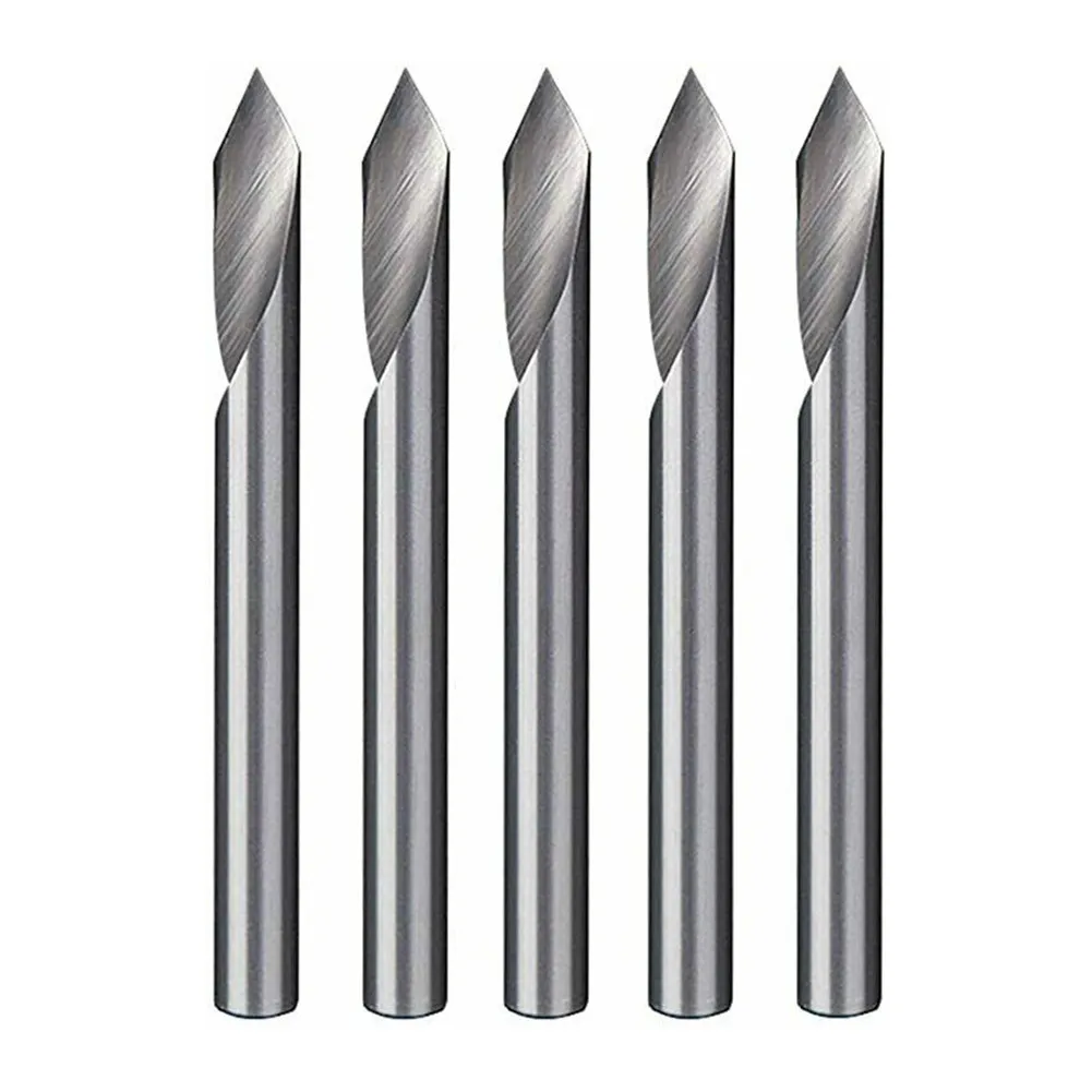 5 Pcs 1/8 "Single Flute Tungsten Steel Spiral CNC Milling Cutter Bit 0 Degree V-groove Flat Bottom CNC Spiral Milling Cutter Bit
5 Pcs 1/8 "Single Flute Tungsten Steel Spiral CNC Milling Cutter Bit 0 Degree V-groove Flat Bottom CNC Spiral Milling Cutter Bit