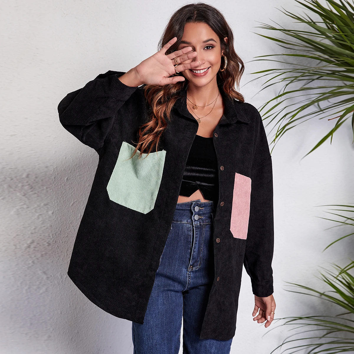 Chifirena Cordury Oversized Coat Women Long Sleeve Turn Down Collar Loose Jacket Office Ladies Top Autumn Korean Style Coat
Chifirena Cordury Oversized Coat Women Long Sleeve Turn Down Collar Loose Jacket Office Ladies Top Autumn Korean Style Coat