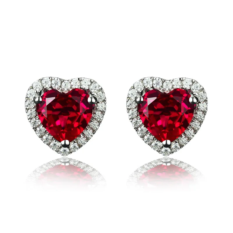 Sparkling Silver Birthstone Stud Earrings for Women Created Heart Round Crystal Studs Diamond Halo Earrings Wedding Gifts
Sparkling Silver Birthstone Stud Earrings for Women Created Heart Round Crystal Studs Diamond Halo Earrings Wedding Gifts