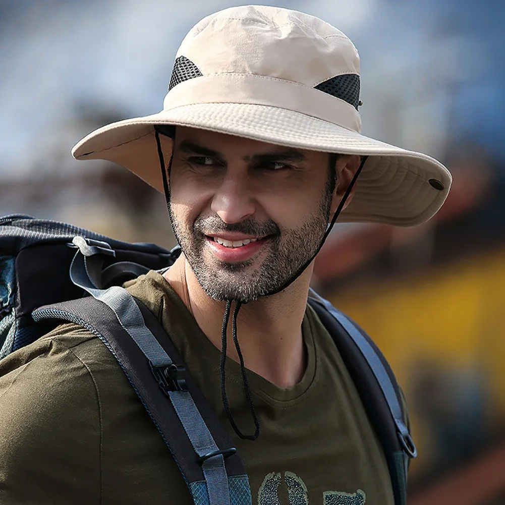 Outdoor Fishing Cap Men's Sun Hat Wide Eaves Anti-UV Beach Cap Women's Barrel Hat Summer Breathable Hiking Camping Cap
Outdoor Fishing Cap Men's Sun Hat Wide Eaves Anti-UV Beach Cap Women's Barrel Hat Summer Breathable Hiking Camping Cap