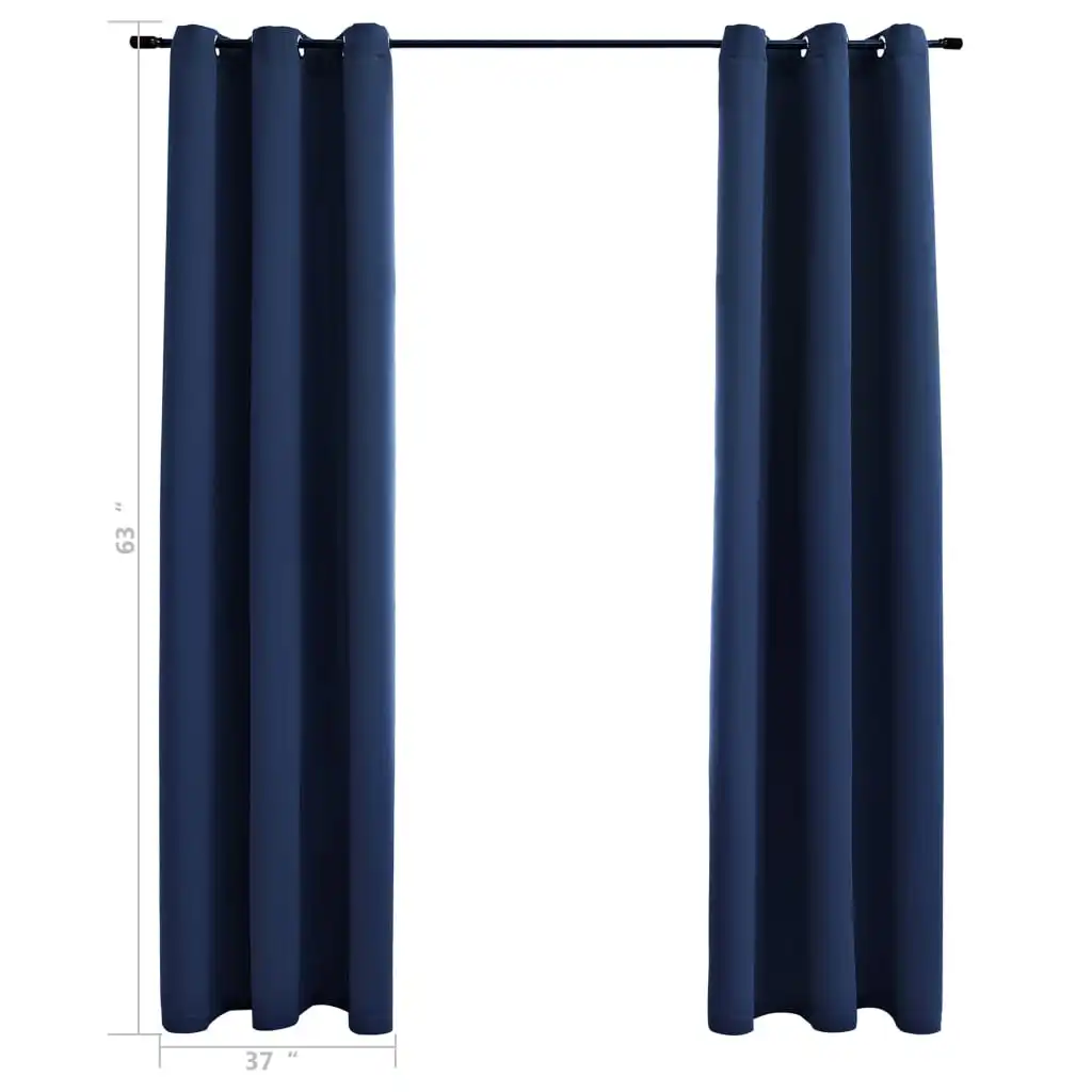Blackout Curtains with Rings 2 pcs Navy Blue 37"x63" Fabric Free Shipping in the United States
Blackout Curtains with Rings 2 pcs Navy Blue 37"x63" Fabric Free Shipping in the United States