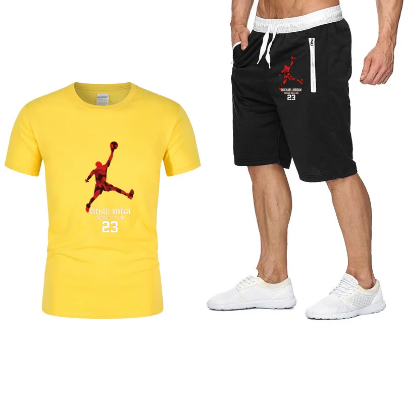 Men's Casual Sports Suit Short-Sleeved Shorts Summer 2021 New Men's Suits With Handsome Clothes Tide Brand 
Men's Casual Sports Suit Short-Sleeved Shorts Summer 2021 New Men's Suits With Handsome Clothes Tide Brand