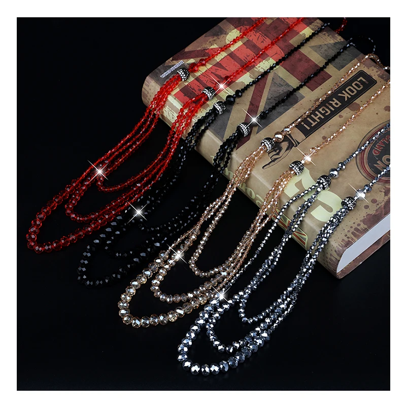 Wishspace Korean popular crystal multi layer necklace fashion women long necklace jewelry wholesale
Wishspace Korean popular crystal multi layer necklace fashion women long necklace jewelry wholesale
