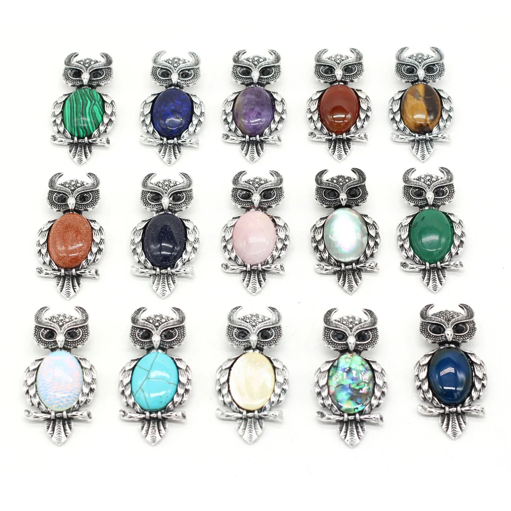 Exquisite Animal Owl Brooches for Women Men Natural Stone Turquoises Cabochons Pins Brooch DIY Pendant Jewelry Accessories Gift
Exquisite Animal Owl Brooches for Women Men Natural Stone Turquoises Cabochons Pins Brooch DIY Pendant Jewelry Accessories Gift