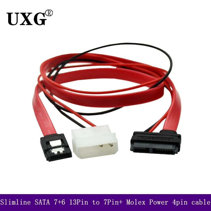 Кабели питания SATA 1 шт. для Molex Slim 13 pin(7P + 6P) на 7pin кабель порта Slimline 0 3 м/1 фут/12 дюймов