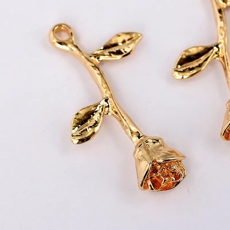 10Pcs Charms Rose Flower 39*23mm Gold Silver Color Alloy Handmade Making Jewelry Crafts Charm DIY Flowers Necklace Accessories
10Pcs Charms Rose Flower 39*23mm Gold Silver Color Alloy Handmade Making Jewelry Crafts Charm DIY Flowers Necklace Accessories