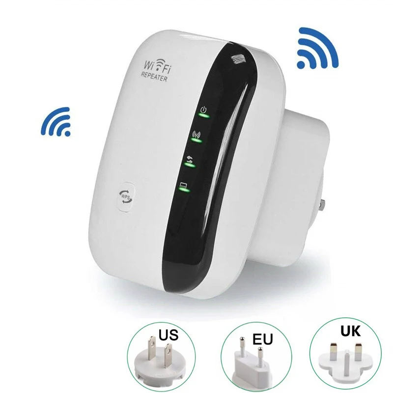 Фото Wi Fi Беспроводной n репитер расширитель диапазона 300 Мбит/с усилитель сигнала