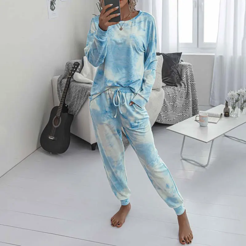 2020 2 Piece Tie Dye Set Women Lounge Wear Set Tie Dye Tracksuit Lounge Set Two Piece Set Two Piece Outfits For Women
2020 2 Piece Tie Dye Set Women Lounge Wear Set Tie Dye Tracksuit Lounge Set Two Piece Set Two Piece Outfits For Women