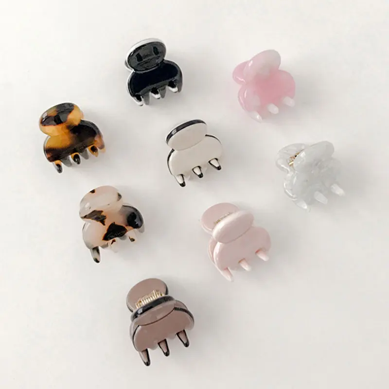 Mini Hair Claws DIY Hair Styling Accessories Solid Color Leopard Print Barrette Acetate Small Hair Clip Girls Geometric Hairpins
Mini Hair Claws DIY Hair Styling Accessories Solid Color Leopard Print Barrette Acetate Small Hair Clip Girls Geometric Hairpins