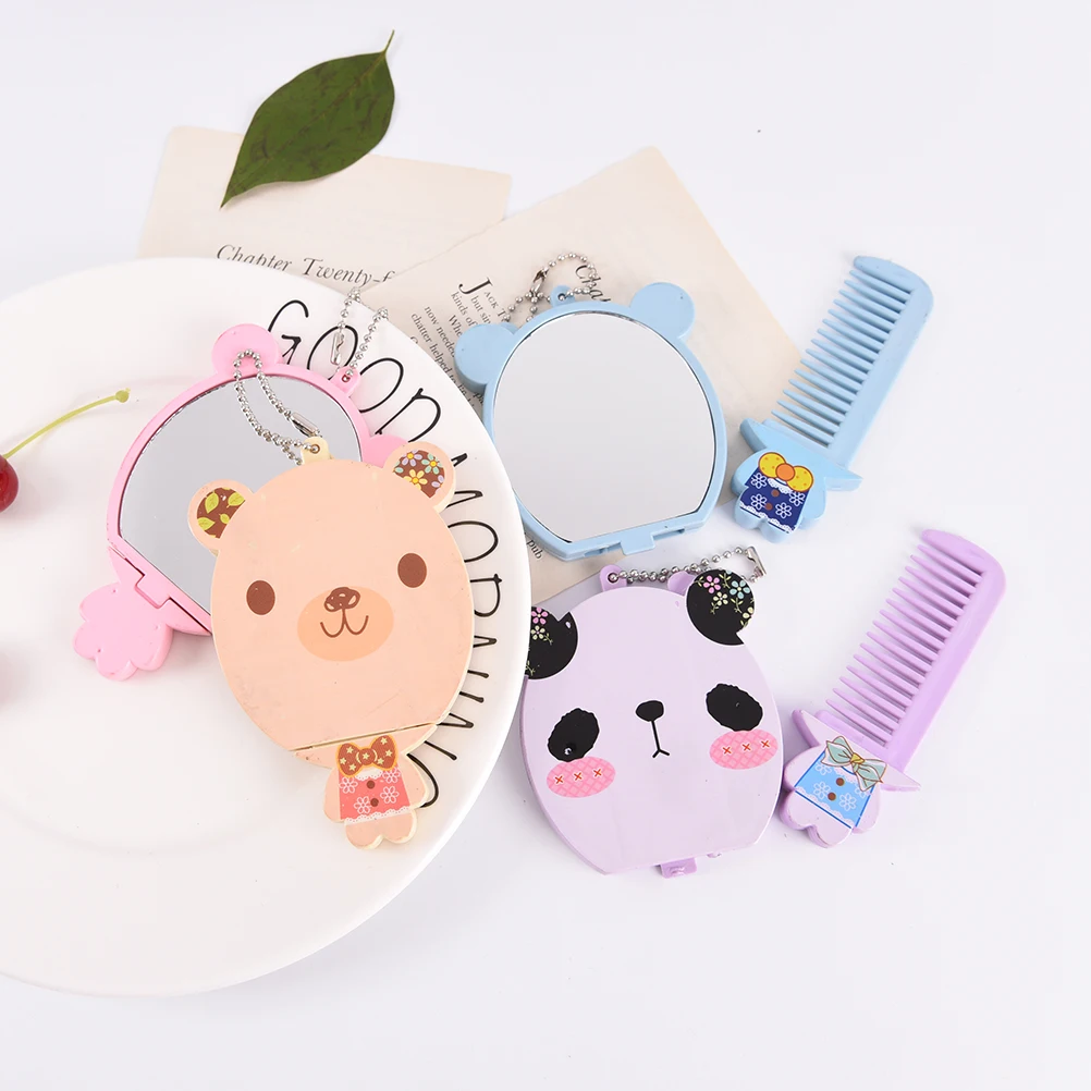 Cute Cartoon Animal Big Face Small Mirror 2017 Fashion 1 pcs Women Mini Pocket Makeup Mirror Portable Makeup Mirror Comb Suit
Cute Cartoon Animal Big Face Small Mirror 2017 Fashion 1 pcs Women Mini Pocket Makeup Mirror Portable Makeup Mirror Comb Suit