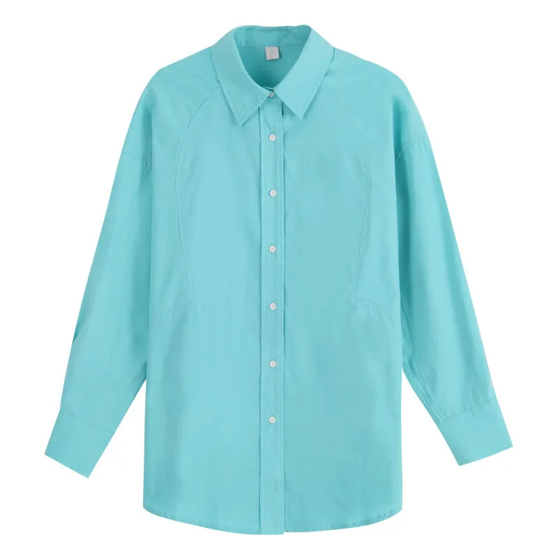Pure color design feeling bf wind shirt female han edition loose spring 2021 fold wear long sleeve shirts
Pure color design feeling bf wind shirt female han edition loose spring 2021 fold wear long sleeve shirts