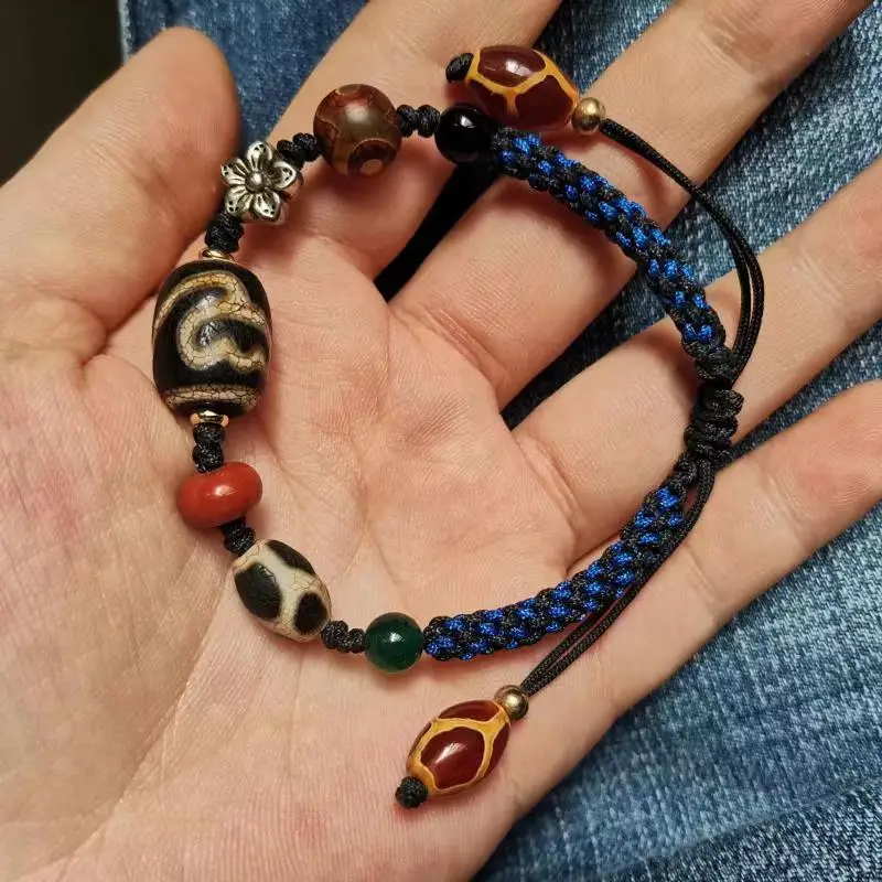 Natural dzi bracelet Various styles jade agate Handmade rope Luxurious jewelry Accessories wholesale folk-custom adjustable
Natural dzi bracelet Various styles jade agate Handmade rope Luxurious jewelry Accessories wholesale folk-custom adjustable