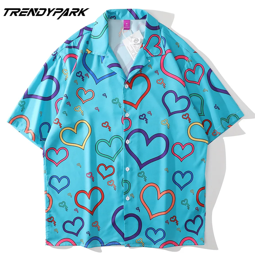 Men's Shirt Summer Short Sleeve Printed Blouse Hip Hop Oversized Casual Harajuku Streetwear Single-breasted Collar Tops Shirts
Men's Shirt Summer Short Sleeve Printed Blouse Hip Hop Oversized Casual Harajuku Streetwear Single-breasted Collar Tops Shirts
