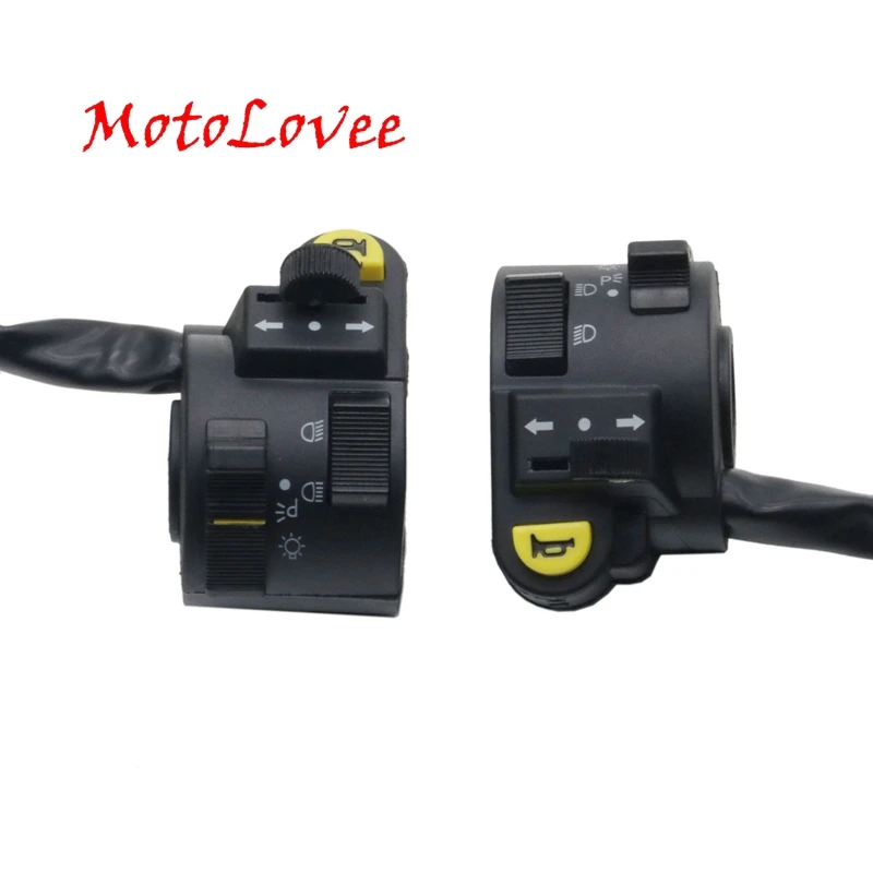MotoLovee High Quality 22mm Handlebar Control Hron Switch Button Motorcycle Headlight Fog Light Turn Signal Switches Universal
MotoLovee High Quality 22mm Handlebar Control Hron Switch Button Motorcycle Headlight Fog Light Turn Signal Switches Universal