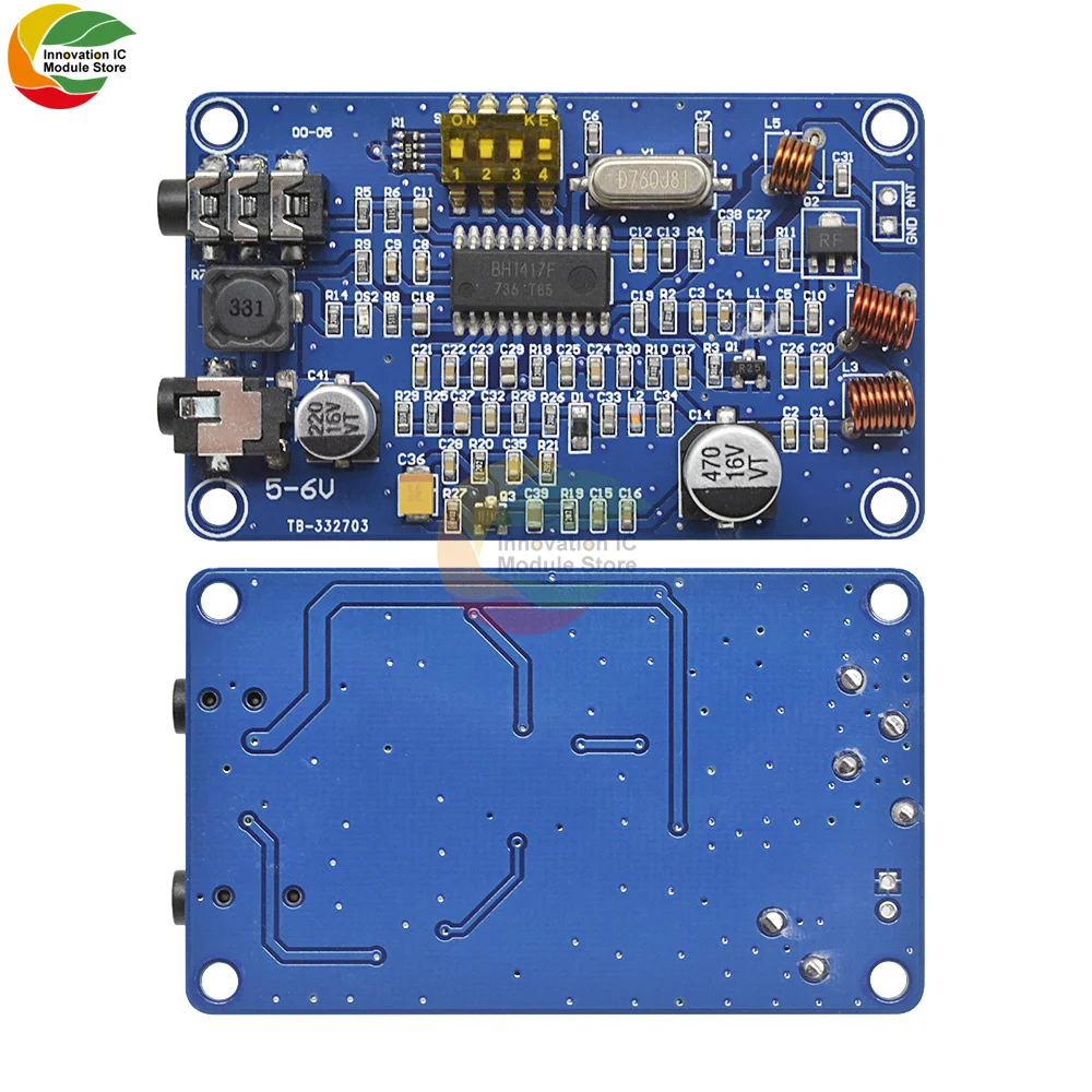Ziqqucu BH1417 wireless stereo FM transmitter 50Hz-15000Hz digital dual channel mode wireless stereo FM transmitter module
Ziqqucu BH1417 wireless stereo FM transmitter 50Hz-15000Hz digital dual channel mode wireless stereo FM transmitter module