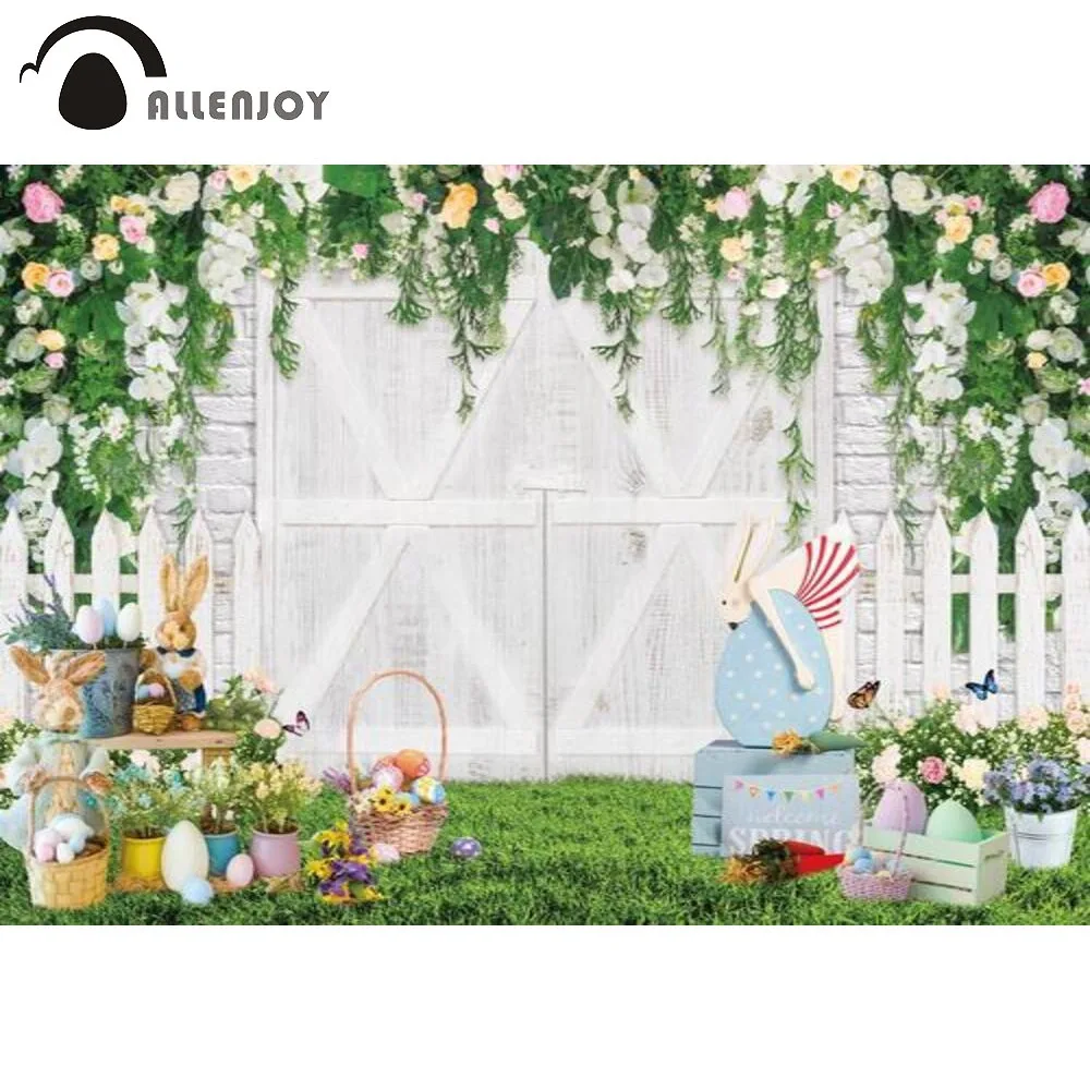 Allenjoy Spring Easter Photography Backdrop White Wood Door Egg Rabbit Birthday Baby Shower Party Decoration Photo Booth Props
Allenjoy Spring Easter Photography Backdrop White Wood Door Egg Rabbit Birthday Baby Shower Party Decoration Photo Booth Props