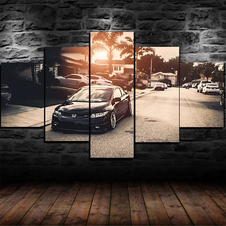No Framed Canvas 5Pcs Honda Civic Sunset Sports Car Wall Art Posters Pictures Home Decor Paintings Decorations
No Framed Canvas 5Pcs Honda Civic Sunset Sports Car Wall Art Posters Pictures Home Decor Paintings Decorations