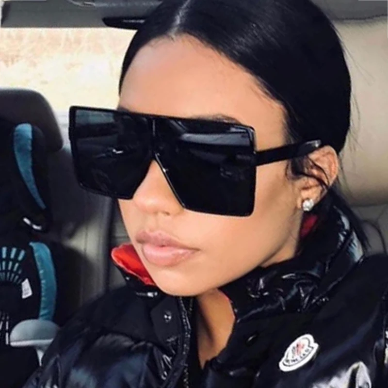 Oversized Women Sunglasses Brand Designer Vintage Black Square Sun Glasses Female Luxury Trend Glasses Lady Unisex Big Eyewear
Oversized Women Sunglasses Brand Designer Vintage Black Square Sun Glasses Female Luxury Trend Glasses Lady Unisex Big Eyewear