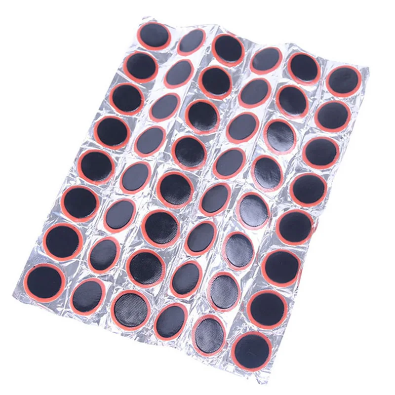 48pcs Bike Round Tire Patches Wheel Tires Tyre Puncture Inner Tube Patches Maintenance Pads 25mm Tire Cold Patch Film Repair
48pcs Bike Round Tire Patches Wheel Tires Tyre Puncture Inner Tube Patches Maintenance Pads 25mm Tire Cold Patch Film Repair